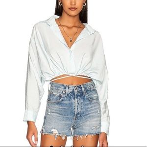 YFB Young Fabulous & Broke x Julep Crop Top in Burgundy (Jam)‎